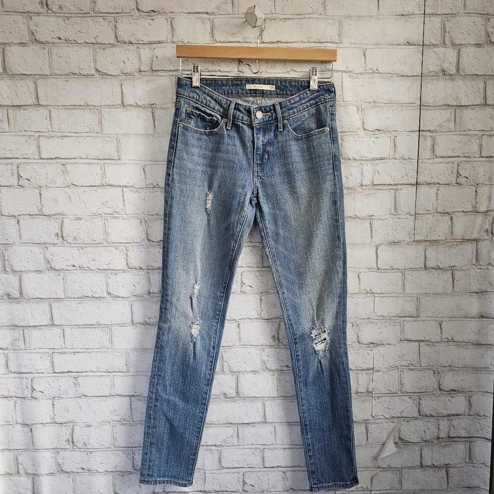 ☆ LEVI'S 711 Light Wash Distressed Skinny Jeans, 25 ☆